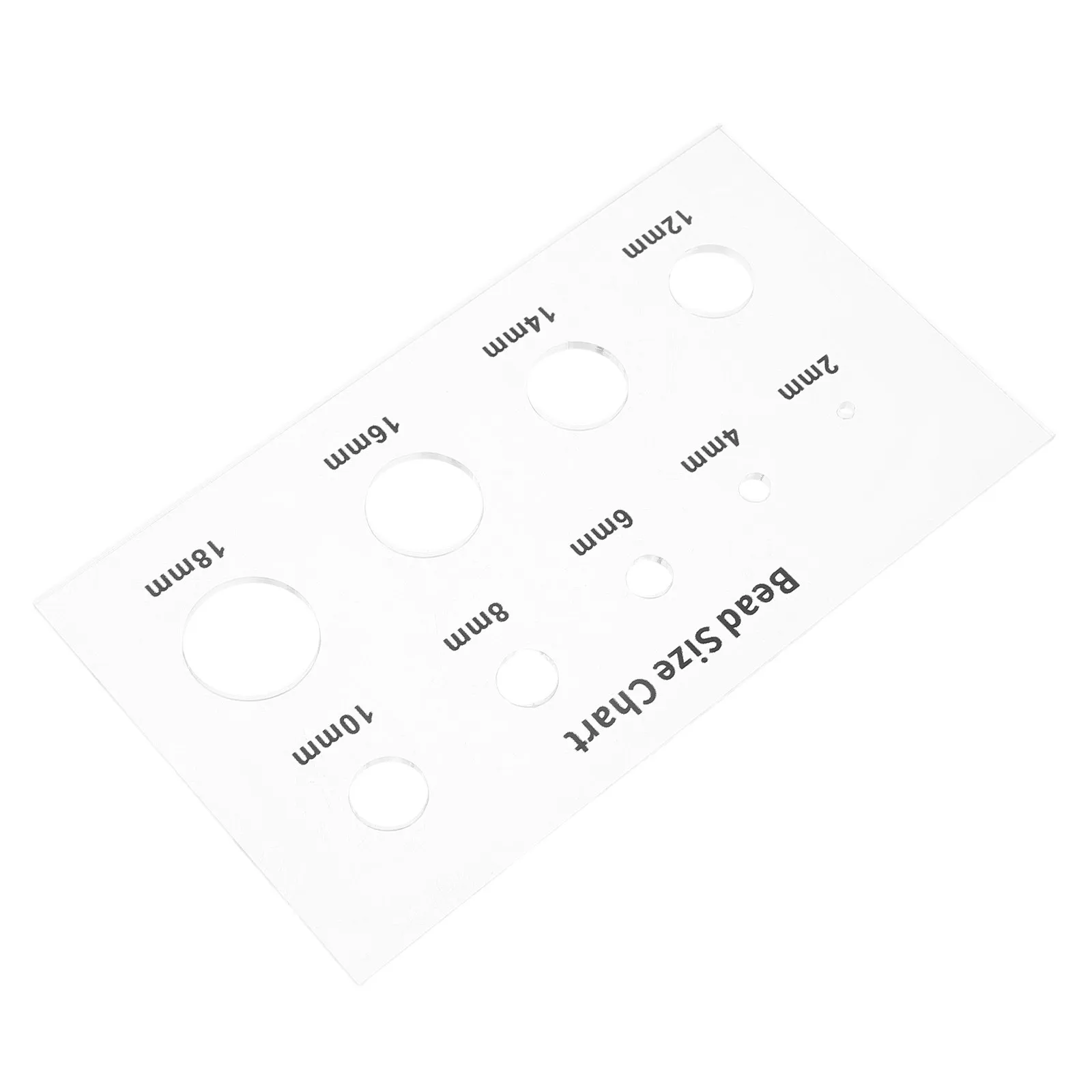 

Bead Sizer Jewelry Measuring Tool Acrylic Ruler 2 4 6 8 10 12 14 16 18Mm Beads Size Guide Rhinestone Template Bead Sizer Tool