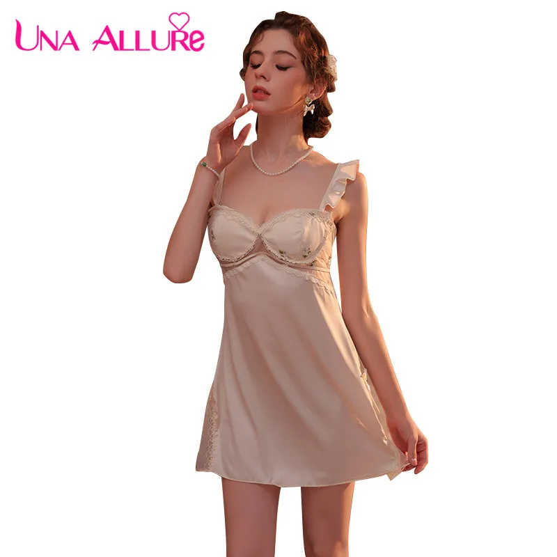 

Women Sexy Satin Slip Dress Camisole Nightdress Elegant Lingerie Sleepwear Comfortable Slip Dress Lencerias Sexy
