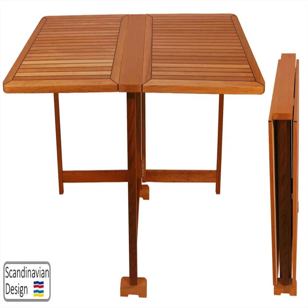 Teak Folding Table Rectangular Butterfly 1400/165x750x719mm Inch Marine Boat RV