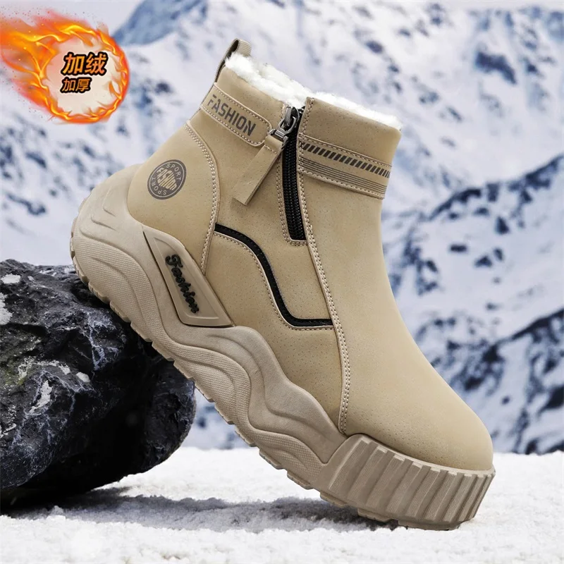 الرجال الأحذية 2025 جديد شبشب شتوي حذاء رجالي دافئ مقاوم للماء عدم الانزلاق أفخم أحذية رياضية الذكور تنيس أحذية الرجال أحذية رياضية الشتاء #1