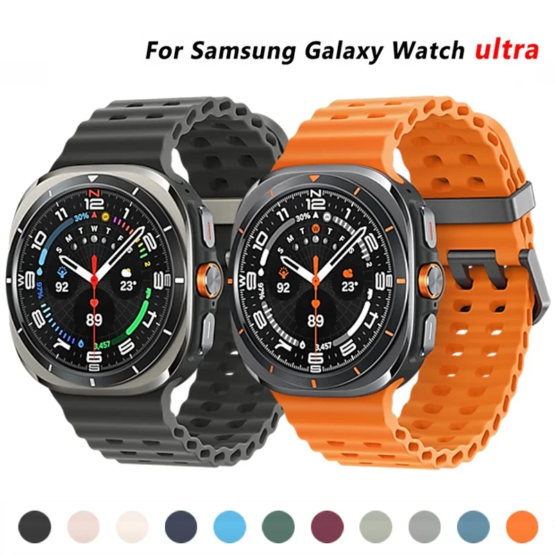 Pasek morski do zegarka Samsung Galaxy Ultra Pasek 47 mm Akcesoria Sportowa silikonowa bransoletka correa Galaxy Watch 7 ultra Pasek 47 mm