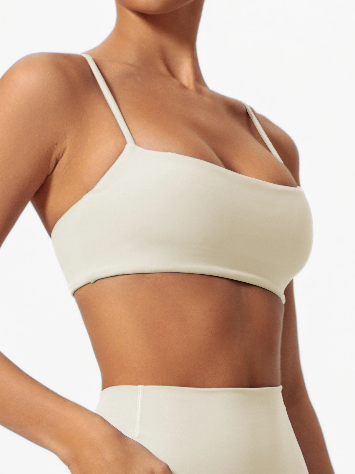 Hearuisavy Sommer Hochelastischer Sport-BH Fitness-Träger-BH Damen Atmungsaktive Yoga-Kleidung Schnelltrocknendes Gym-Top – Detail 27