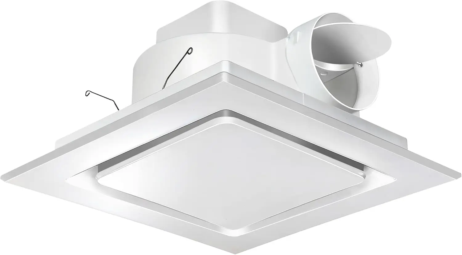 

Bathroom Exhaust Fan 10' Panel Ultra Quiet without Light（8x8 Mount）, 1.0 Sone 110CFM, 4' Duct for Bathroom/Garage/Home