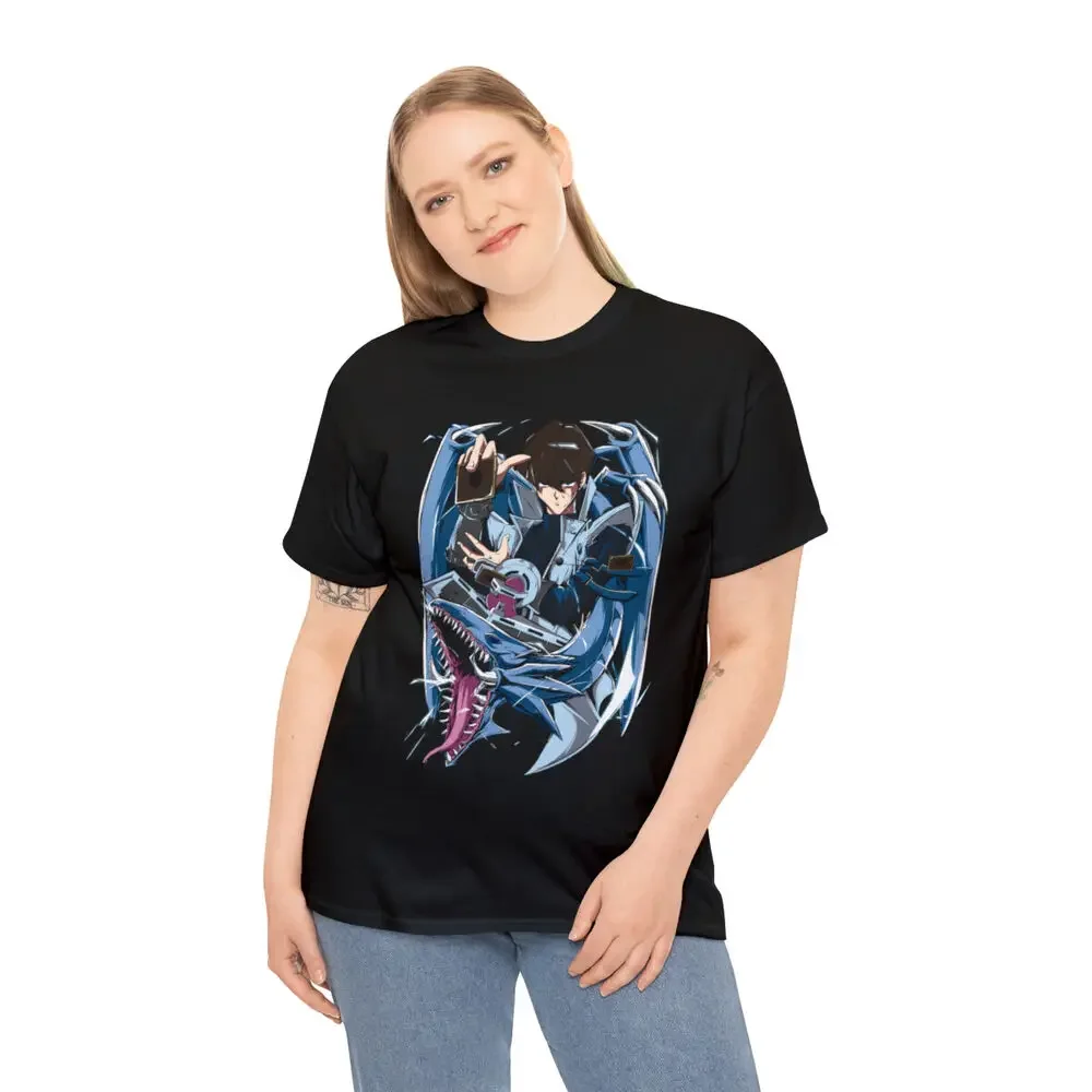 Seto Kaiba Shirt Blue Eyes White Dragon Anime Tshirt YuGiOh T-Shirt Yu Gi Oh Tee