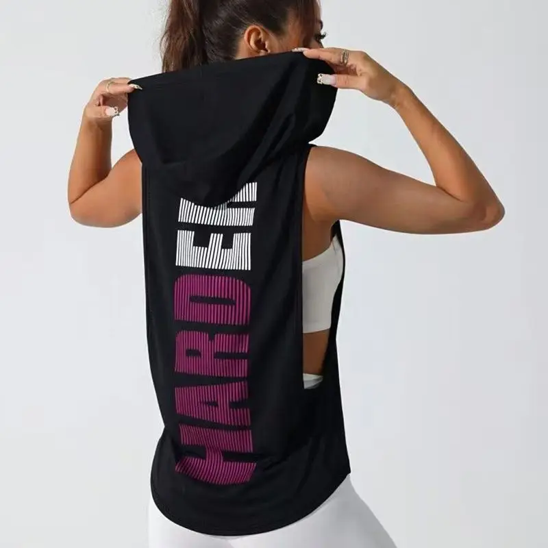 

Women's QuickDry Breathable Sport Vest Slimming Fit Hooded Standard Edition Spring 2026 Ladies' Sweatshirt/Velvet Shirt