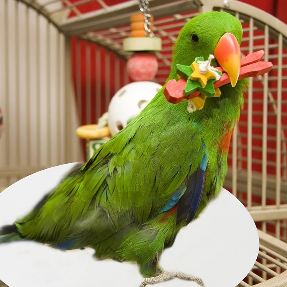 

100Pcs Disposable Birdcage Liner Pads Round Absorbent Sheets for Bird Cage Floor Protection Non-Tear Material for Parrot Cage