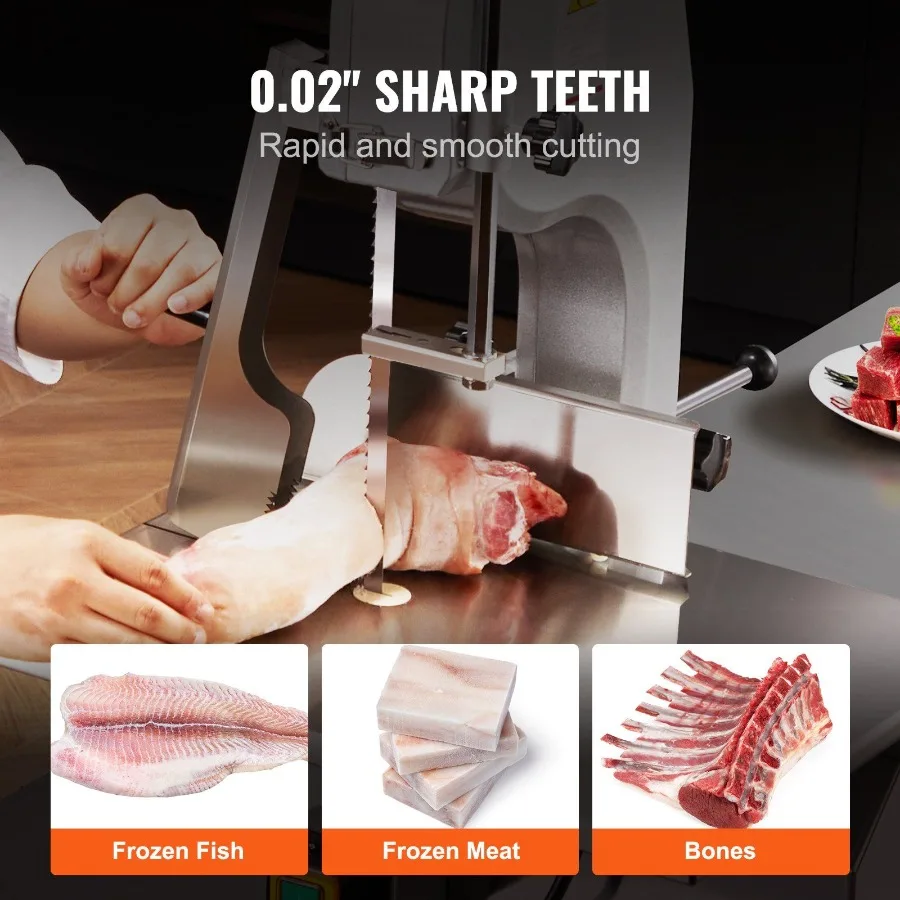 Lama per sega a nastro per tagliare ossa di carne 51,2x0,63x0,02 Acciaio al carbonio 5 PZ