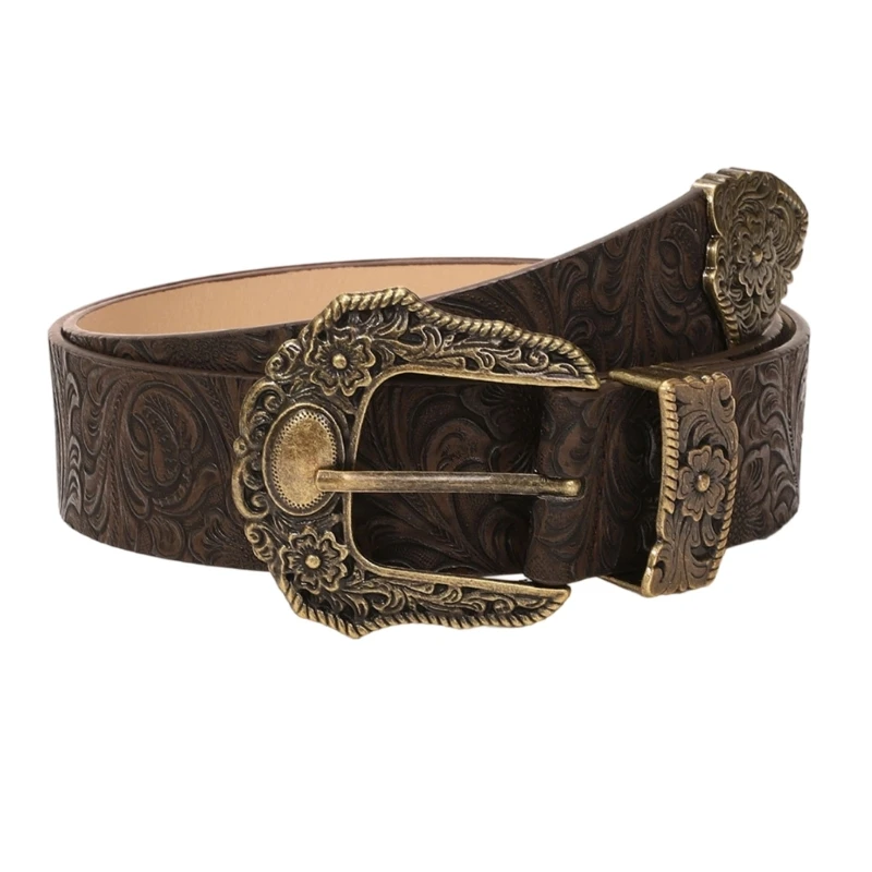 Stylish Belt for Daily Wear Featuring Retro Charm and Alloyed Clasp Soft PU Waist Cincher Band Enjoy Comfort Y166