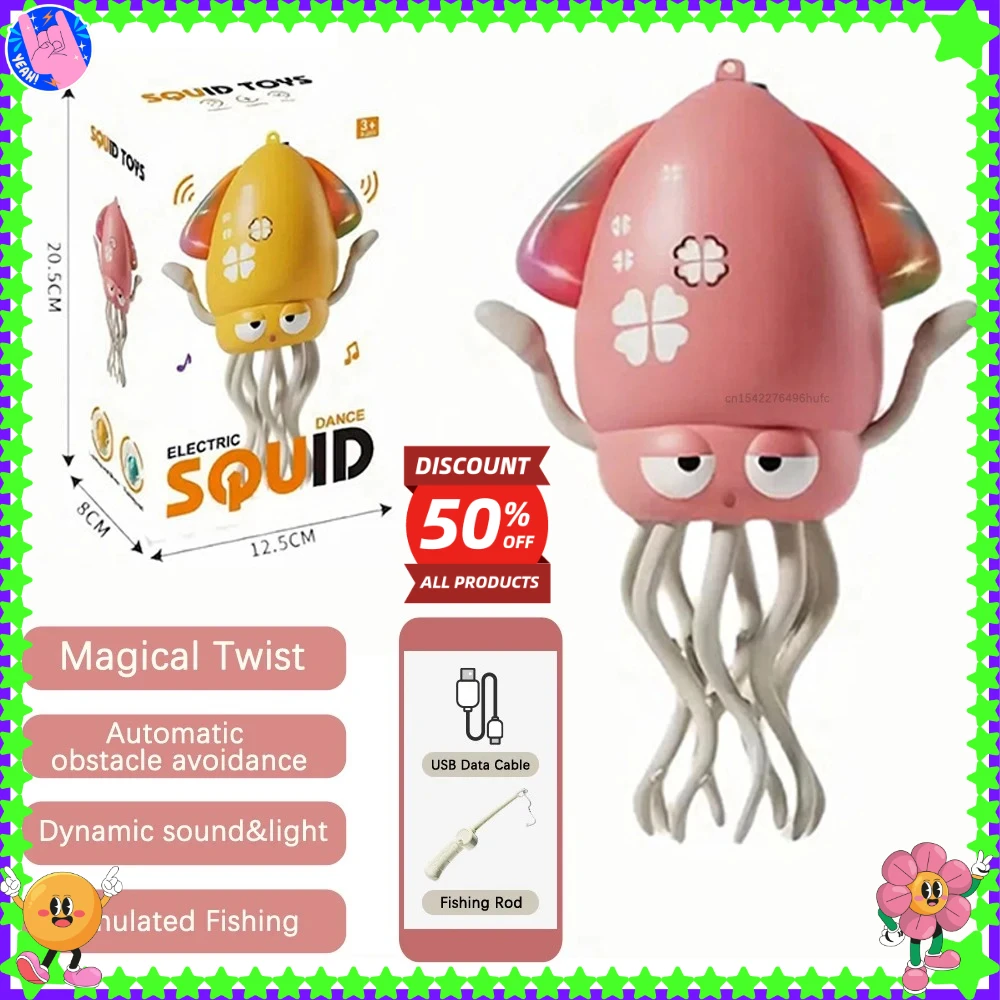 Obstacle Avoidance, Interactive Electronic Pet with Music and LED Lights, Fun Christmas Birthday Gift for Kids Boys and Girls