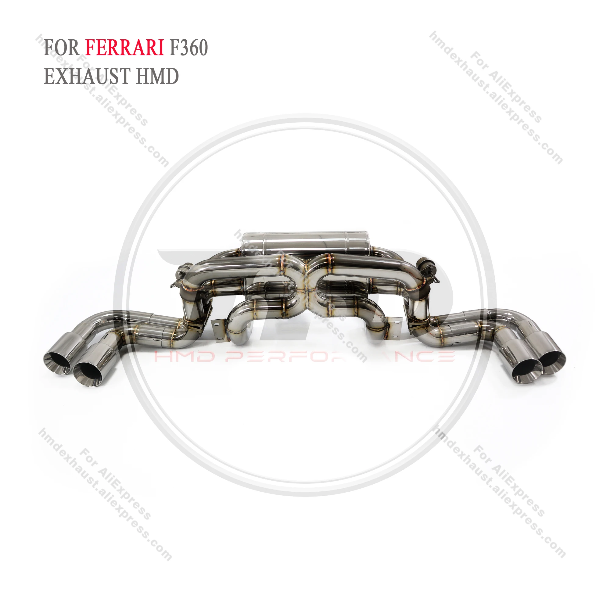 

HMD Stainless Steel Exhaust System Performance Catback for Ferrari F360 Valve Muffler