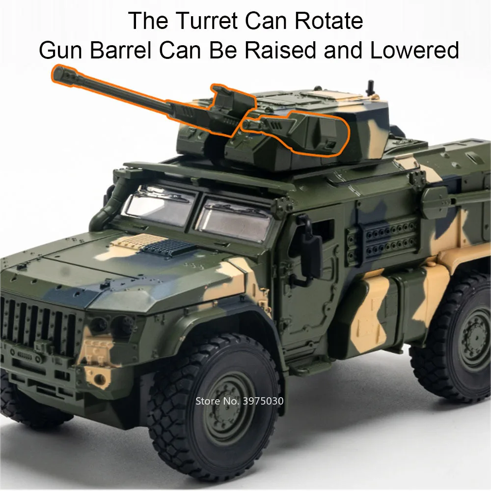 Voitures Blindées en Alliage Moulé Sous Pression, Modèles Miniatures, Jouets avec Lumière et Son, Véhicules de Police Armés, Dos Côtelé, SWAT, Cadeaux de Festival pour Enfants, 1:32