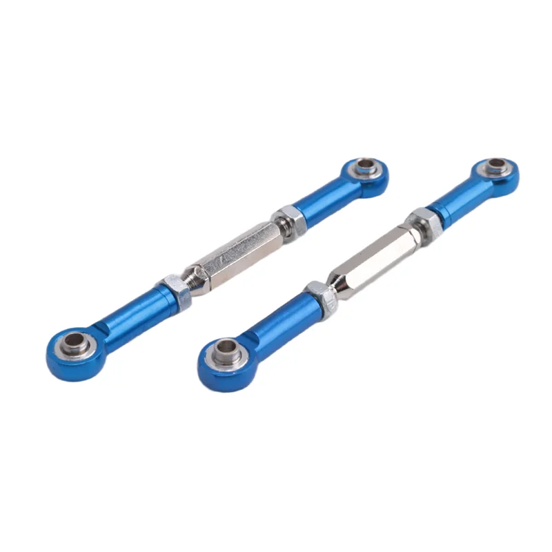 A30F-2Pcs varilla de tracción de enlace Servo de enlace de dirección ajustable de Metal para Traxxas Slash 4X4 5807 HQ727 1/10 RC piezas mejoradas de coche