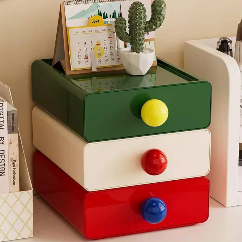 

Home Desktop Organizers for Office Supplies Sundries Storage Box School Dormitory Multilayer Plastic Stackable Boxes
