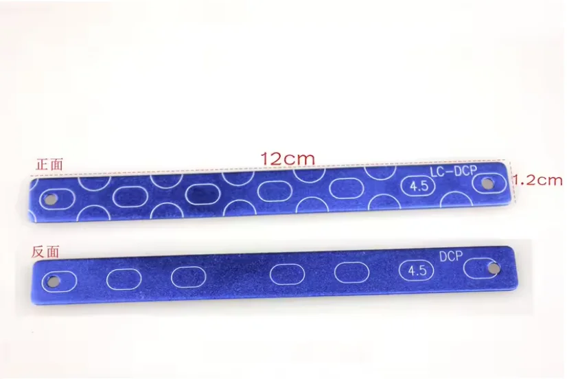 Model AO Orthopaedic instrument medical bone plate diaphragm test template preformed spinal membrane rod aluminum sheet bending