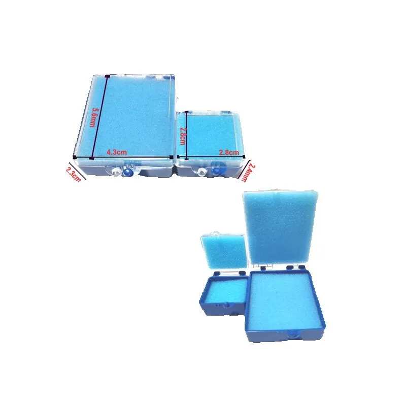 

Dental Lab Materials Packaging Box Plastic Box with Foam Inserts For Single Crowns And Bridge