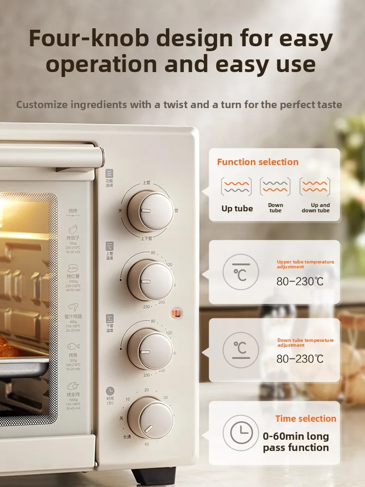 Oven for household small baking special steaming and baking machine large capacity 42 liter electric oven 2025 new model