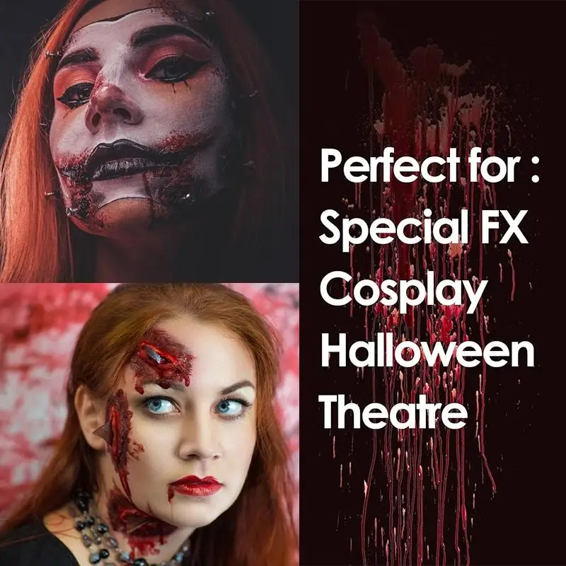 New 30ml Liquid Latex For SFX Makeup Halloween Scars Wounds Prosthetics Bald Cap Tattoo Cover Professional