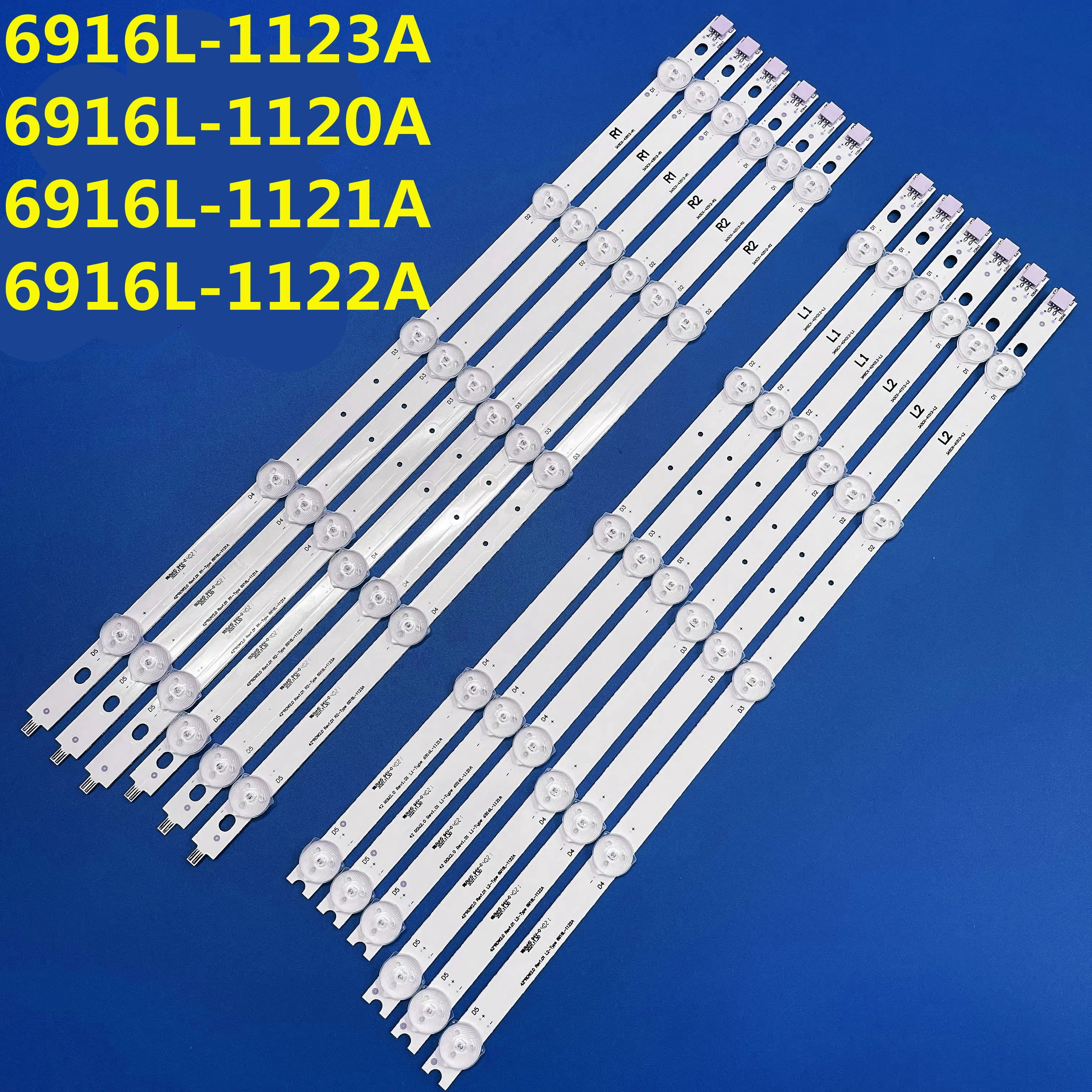 

10kit LED Backlight Strip For 6916L-1123A 1120A 1121A 1122A LED42E350PDE LED42F3530F LED42M3500PDF 42E380S L42F1500-3D LC420DUN