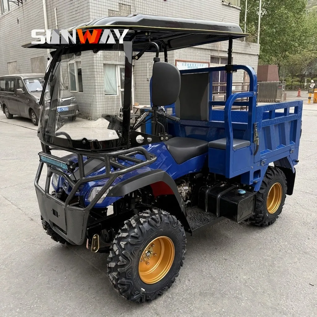 

Strong Power 350cc ATV Utility Vehicle 4x4 6x6 All Terrain for Farm Cargo Transport With Winch