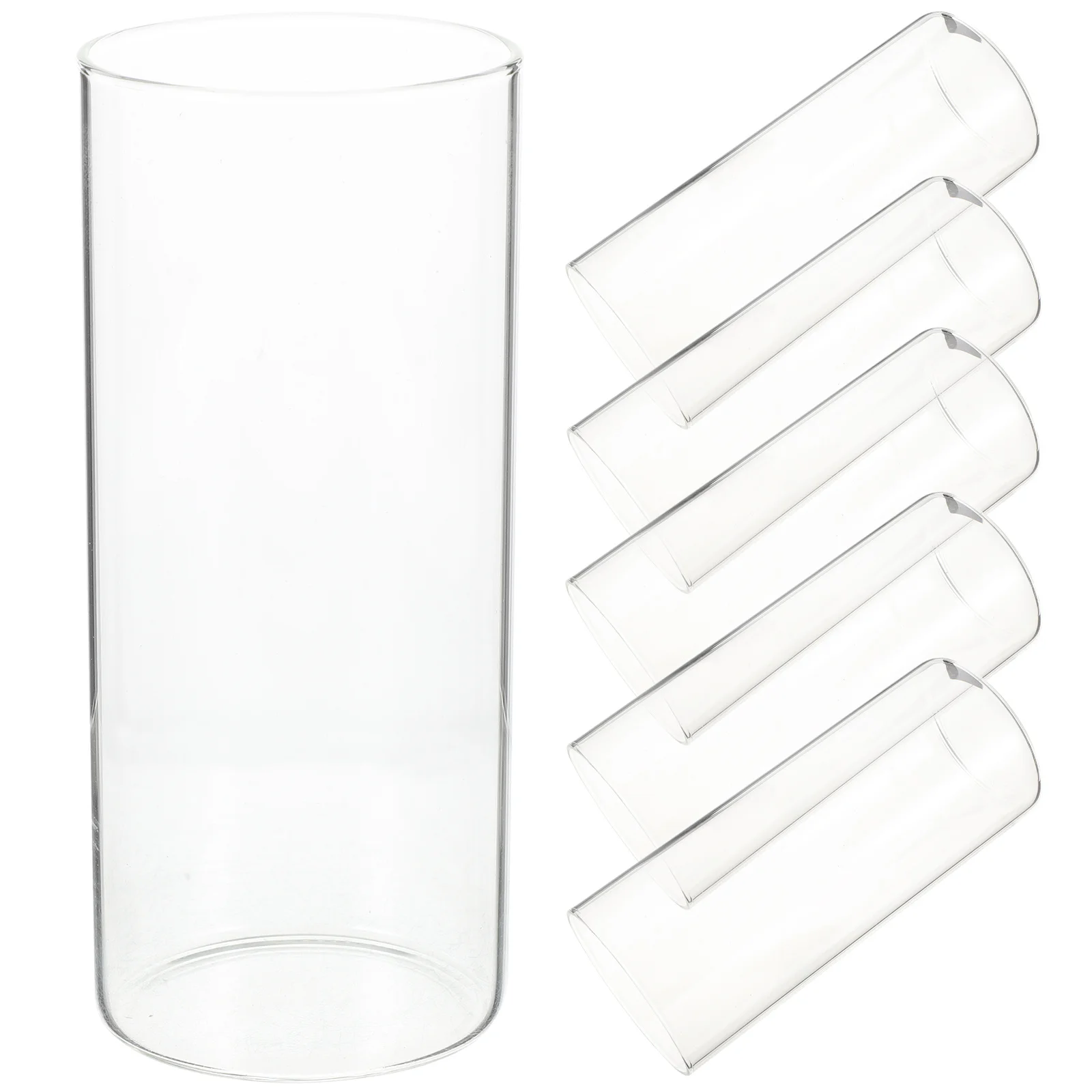 6 قطعة مزهرية زجاجية شفافة على شكل زهرة حامل عائم مائي مزهريات زجاجية لقطع مركزية للطاولة المنزلية #6