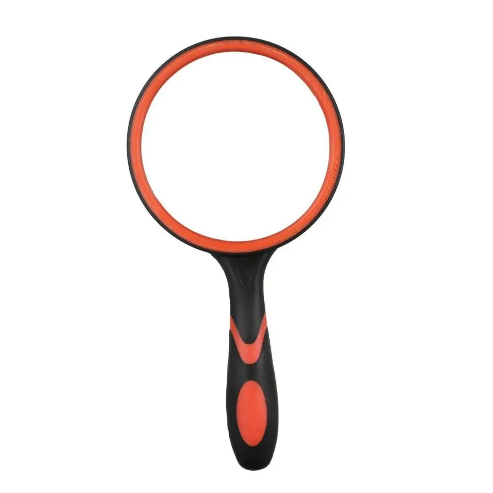 For Antique Viewing Portable Rubber Handle Eye Loupe Glass Handheld Magnifier Optical Magnifier 10X Magnifying Glass