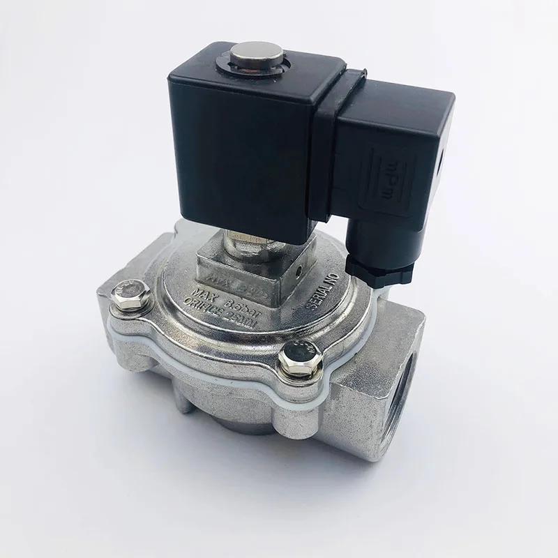 Elettrovalvola DMF-Z-25 / 20 Right Angle Straight Through 1 Inch DN25 DN20 AC220V DC24V Pulse Solenoid Valve Pneumatica — dettaglio 2