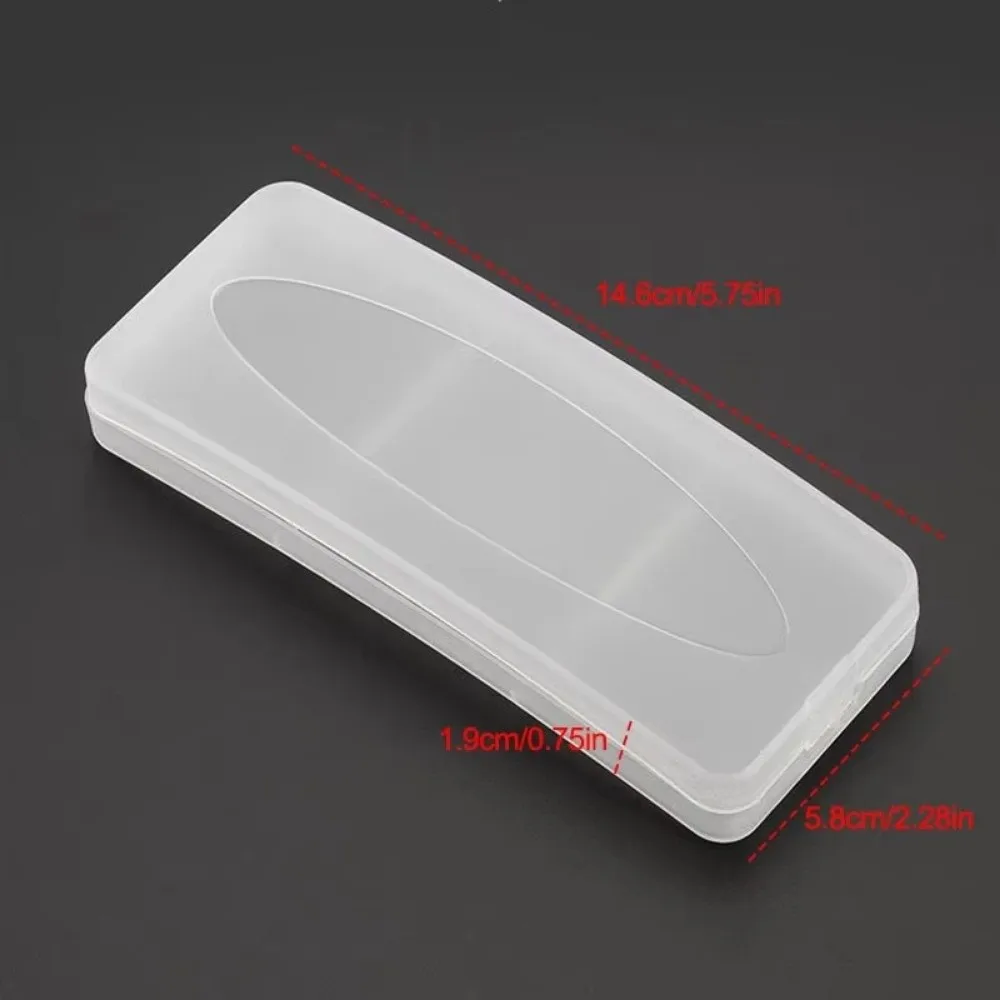 حافظة نظارات شفافة محمولة من البلاستيك الصلب صندوق حماية متجمد لتخزين النظارات للسفر يوميًا