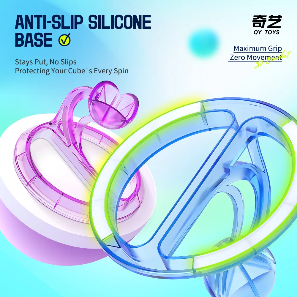 QiYi 3D Kubus Beugel Stickers Beugel Puzzel Kleuren Plastic Basishouder Speelgoed Magische Kubus Stands