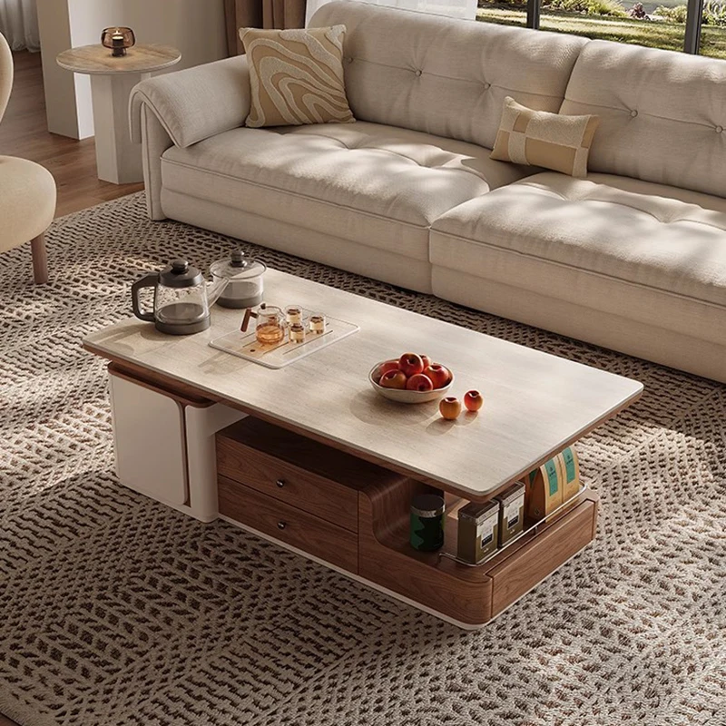 Nordic Minimalist Coffee Table Storage Clear Designer Simple Coffee Table Aesthetic Mechanism Mesas Bajas Lounge Suite Furniture