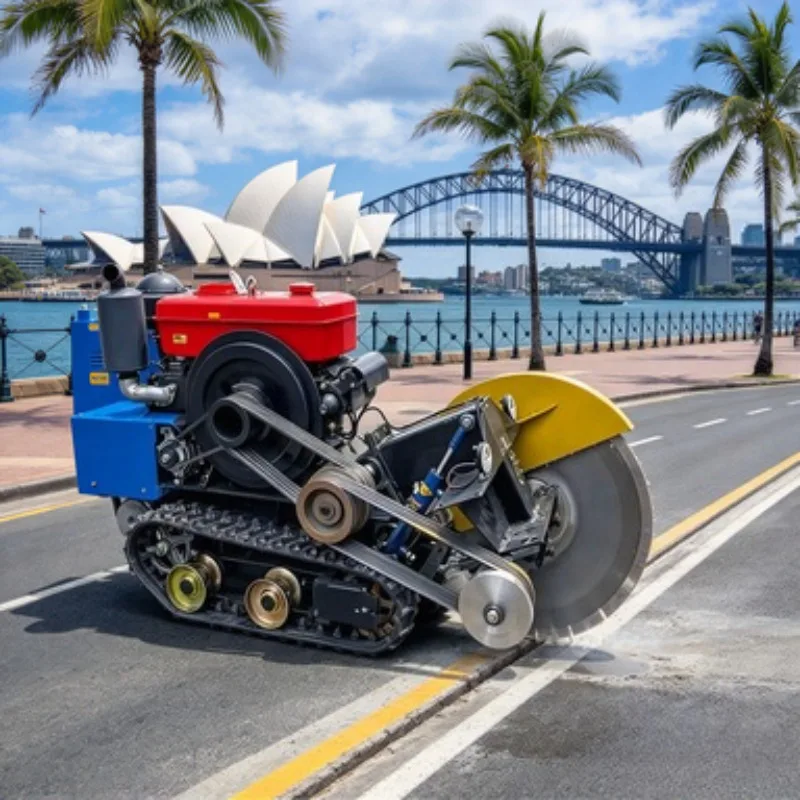 Hydraulic Crawler Wire Saw Machine RC Remote Control Road Cutting Machine Concrete Asphalt Demolition Reinforced Bridge