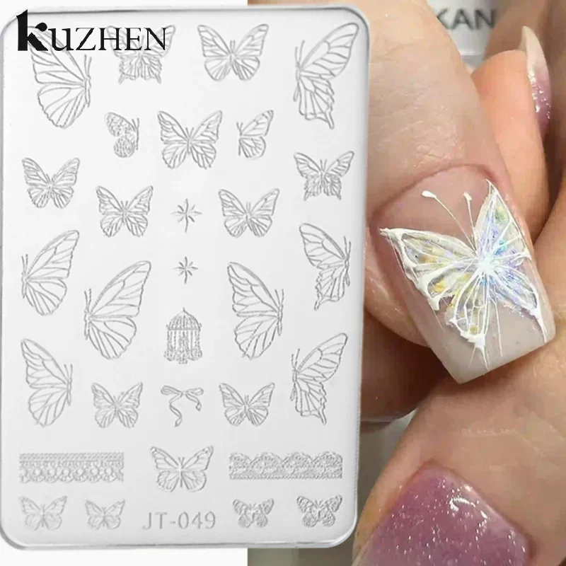 Forma Silikonowa Motyle Graffiti Linie Abstrakcyjna Sztuka Piękno Zdobienia Paznokci DIY Narzędzie Rękodzielnicze Serce Miłości Sweter Krata Forma Silikonowa