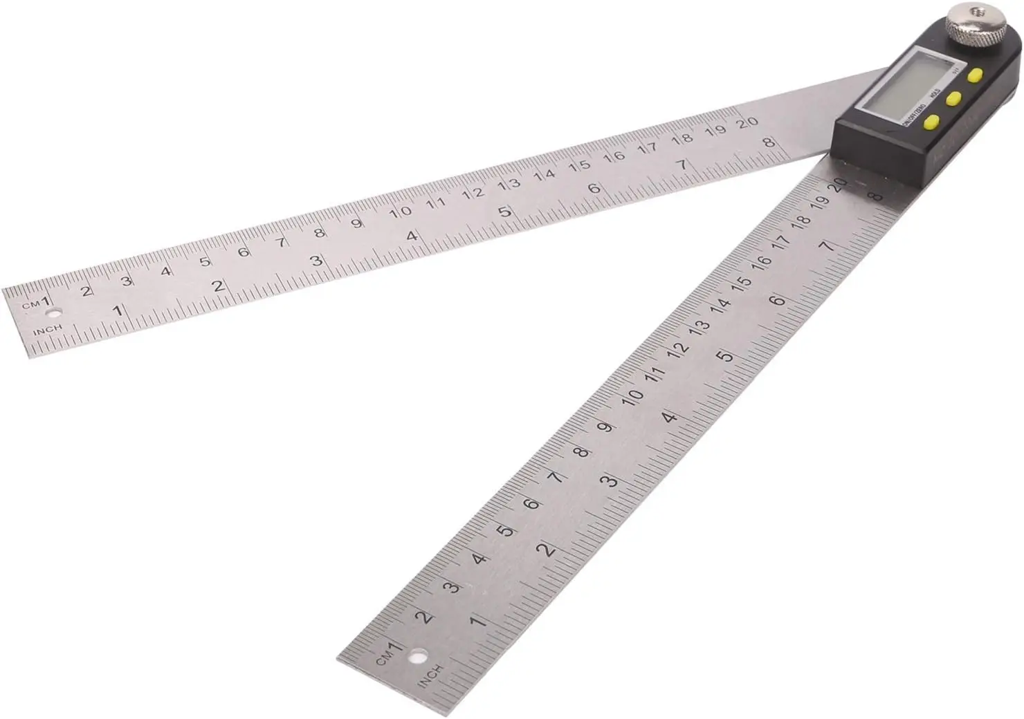 360 Degree Digital LCD Angle Finder Stainless Steel Ruler Measure Gauge