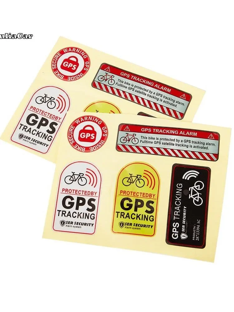 AliExpress NONE 【F2-MAX111】GPS TRACKING Alarm Sticker Reflective WARNING Motorcycle Bike Anti-Theft Sticker