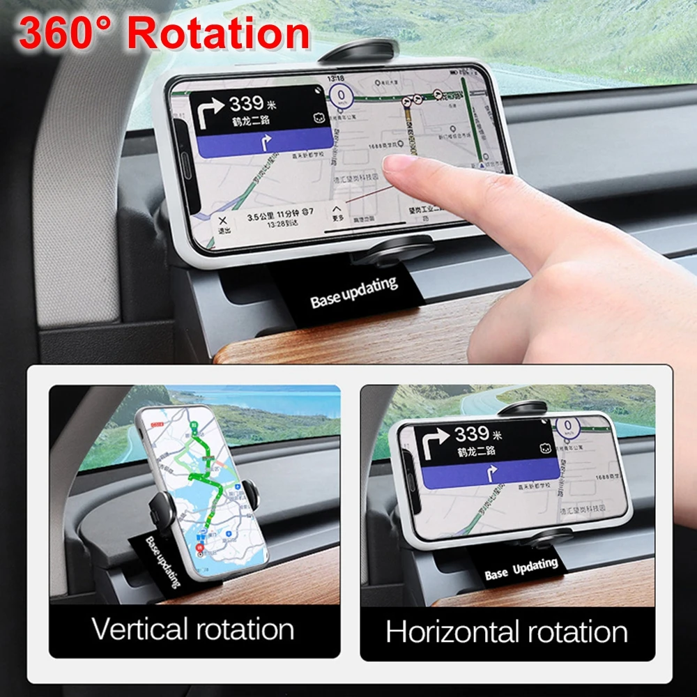 Electric Car Phone Holder for Tesla Model 3 Y Highland 2024 2023 2022 Outlet Mount Mobile Cellphone Stand GPS Air Vent Accessory