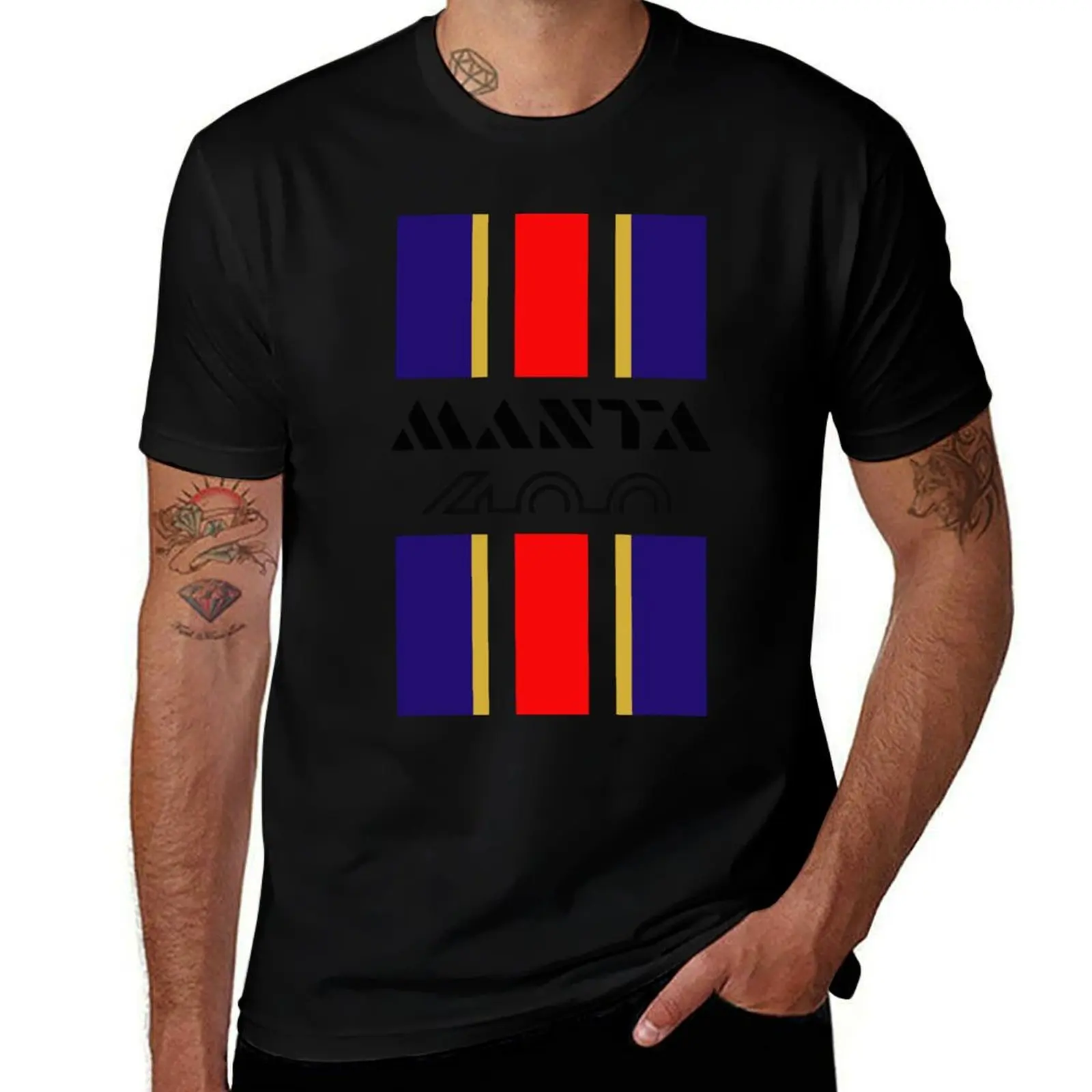 Manta 400 stripes T-Shirt Sport Basic Moisture Wicking Tee T-Shirt