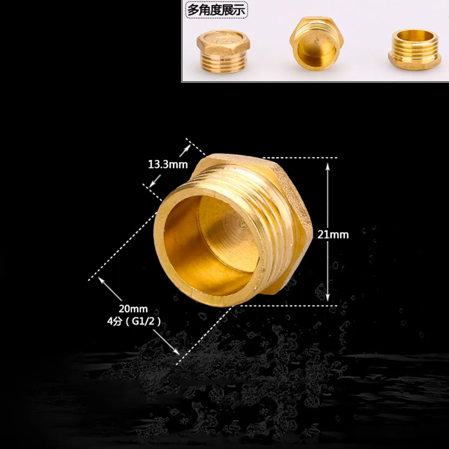 Brass Water Pipe Plumbing Fittings 1/2\