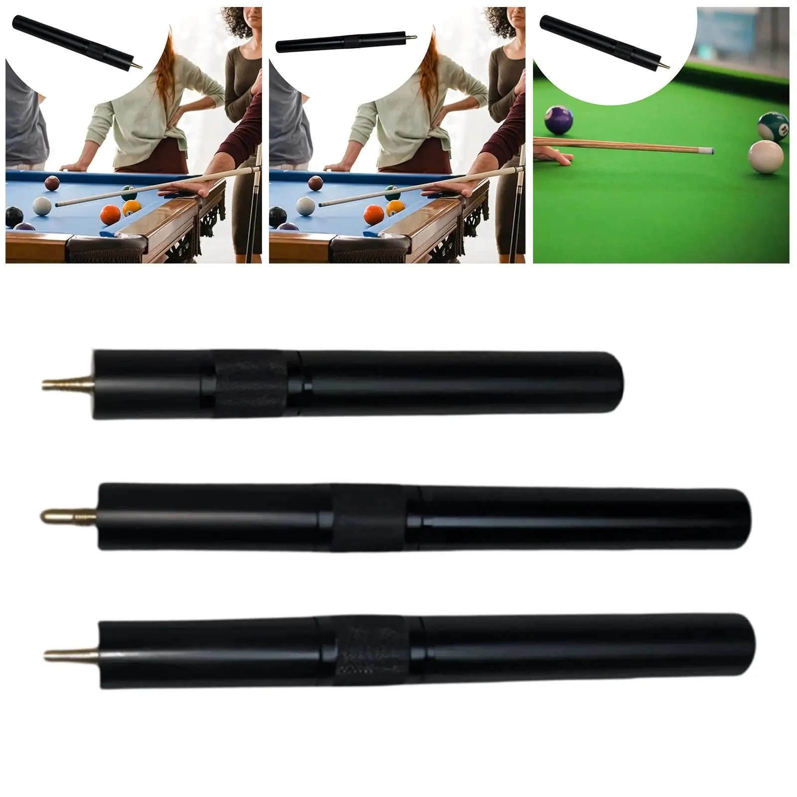 

Telescopic Pool Cue Extenders Rod Pool Sticks Extension Efficient Billiards Snooker Cue Extension for Entertainment Practice