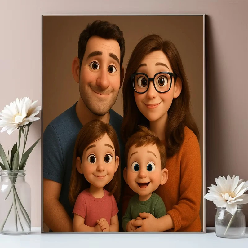 طباعة الملصقات المخصصة الخاصة بك عالية الجودة قماش طباعة فيلم الزفاف والعائلة ملصق صورة لغرفة المعيشة غرفة نوم ديكور المنزل