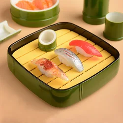 Japanese sushi plate Sashimi creative dry ice plate Sashimi sushi utensils for commercial household