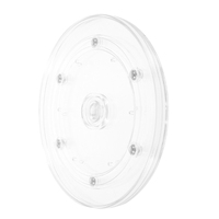 Rotating Display Stand 4 Inch Acrylic Transparent 360 Degree Turntable Kitchen Carousel Practical Plate Round Swivel Holder