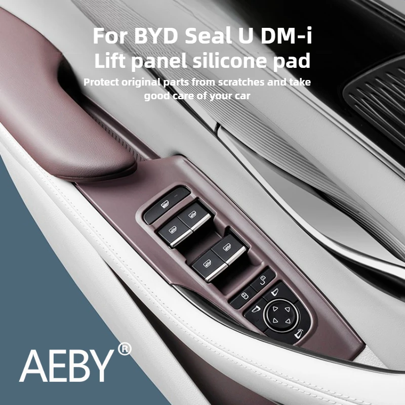 

AEBY For BYD Seal U DM-i 2020-2025 Window Control Switch Silicone Cover, Anti-Dust Scratch Protector, Car Interior Accessories