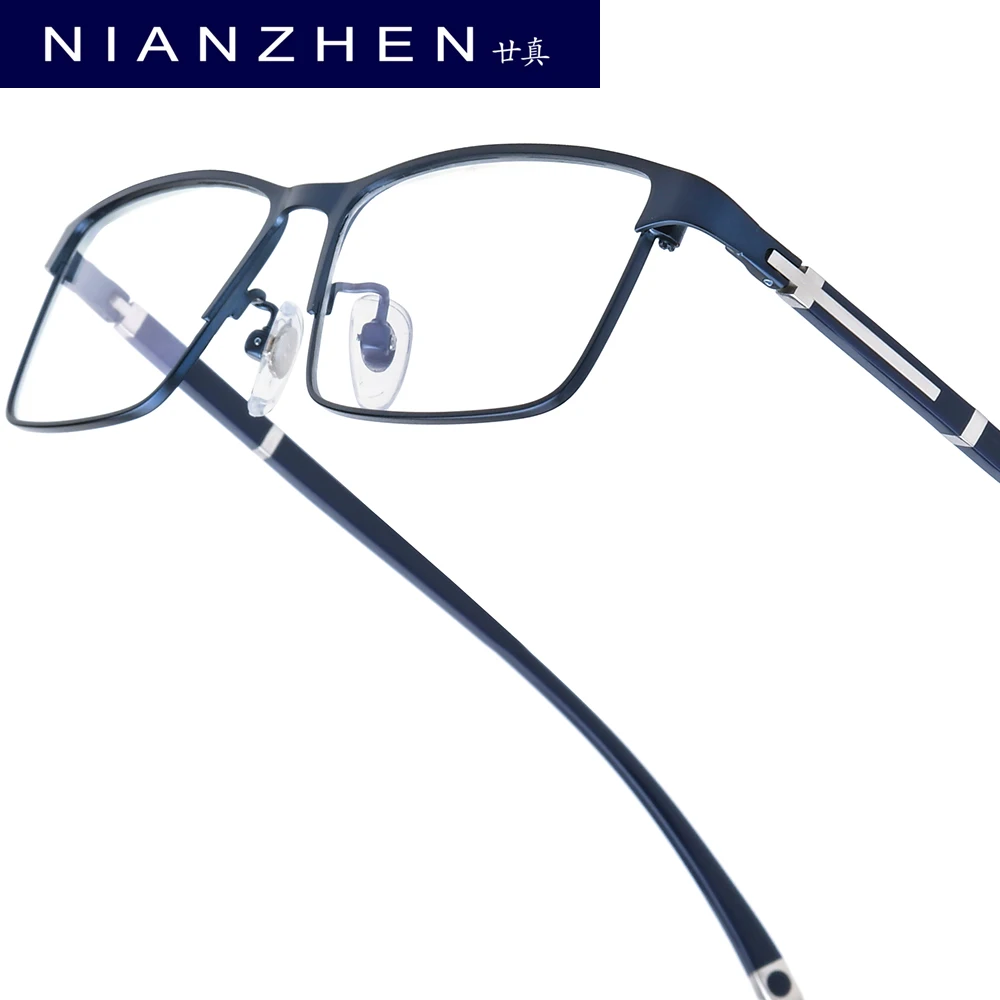 

NIANZHEN Titanium Alloy Eyeglasses Men 2025 Square Brand Design Glasses Frame Ultralight-Weight Retro Eyewear Spectacles 9212