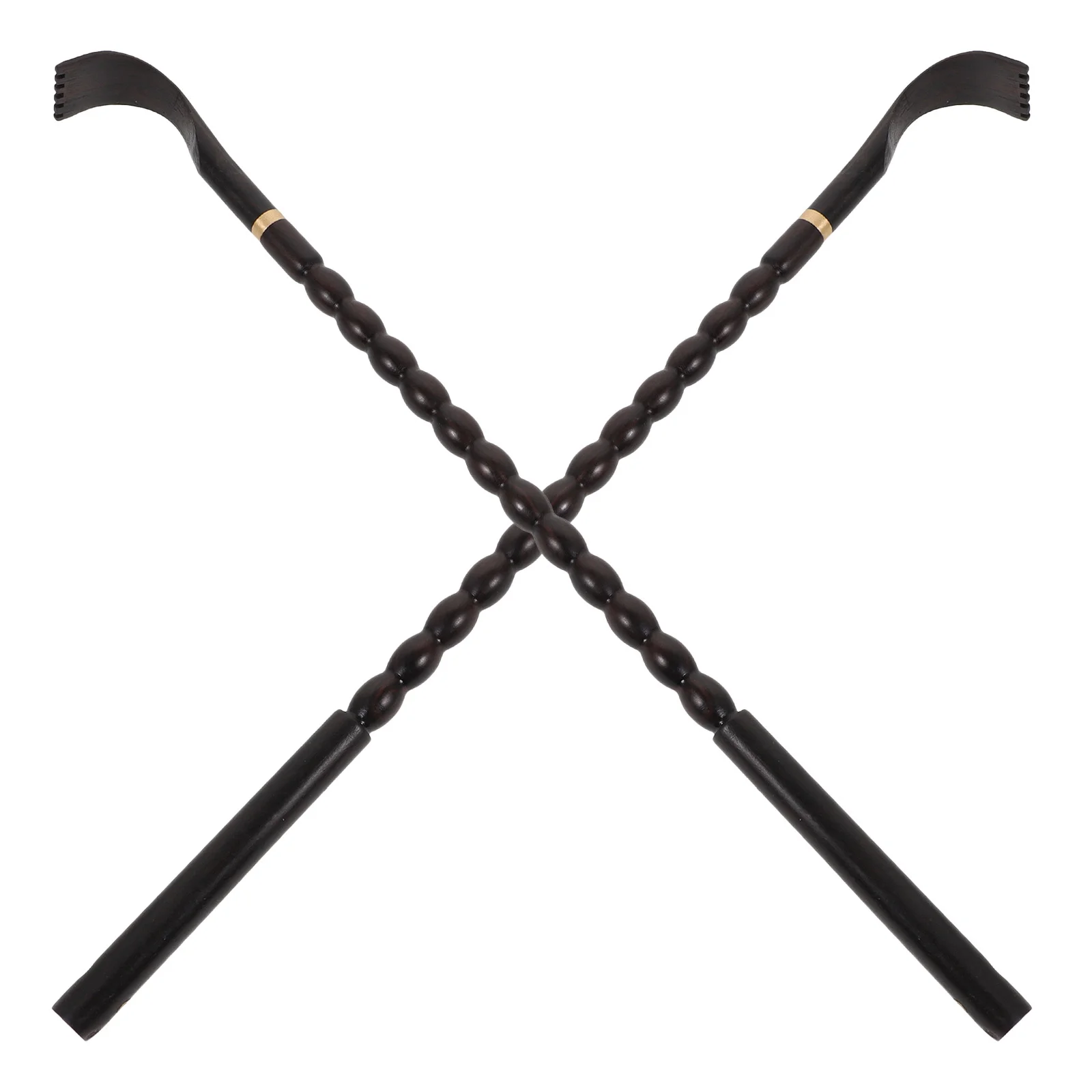 2Pcs Back Relaxation Tool Wooden Massage Itch Scratcher Extended Handle for Adults Men Women Elderly Lightweight Easy Carry