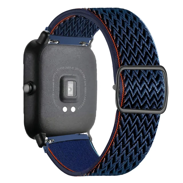 20mm/22mm Band für Amazfit GTS 4/2/GTS2 Mini/GTR/4/3/Pro/GTR2 Nylon-Elastik-Uhrenarmband Amazfit Bip 6 5/Active 2/Helio Armband