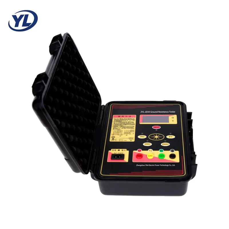 ZYL-JD34 Earth Resistance Tester Ground Resistance Tester for Power Railway Telecom Mining Grounding Soil Resistivity Meter