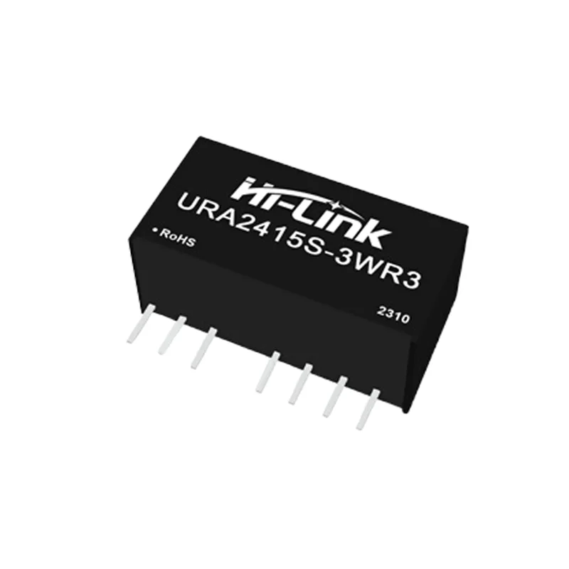Hi-Link URA2405S-3WR3 URA2412S-3WR3 URA2424S-3WR3 3W Dual Output ±3.3V/5V/9V/12V/15V/24V DC-DC Power Supply Module 9-36Vdc