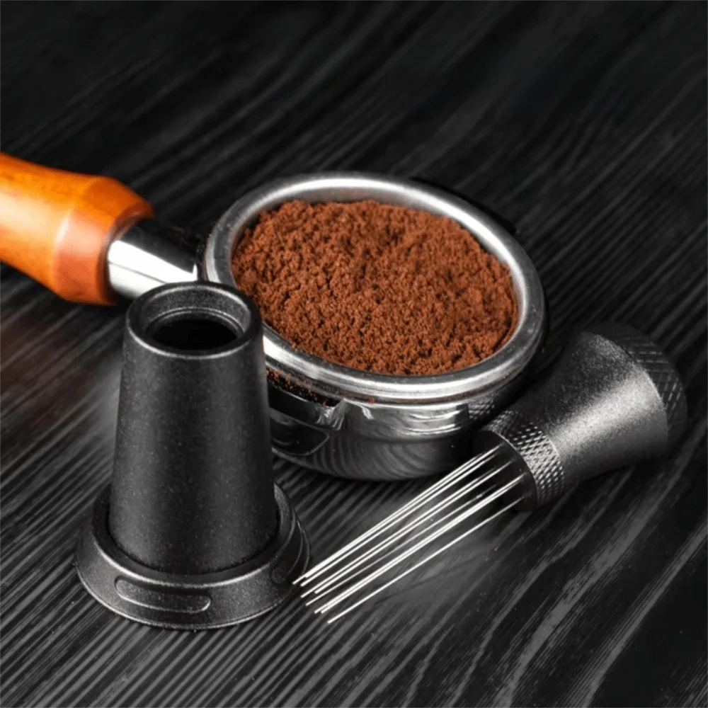 Magnetic Coffee Powder Stirring Needle Non-slip Handle With Storage Base Coffee Stirrer Stainless Steel Prevent Clumping
