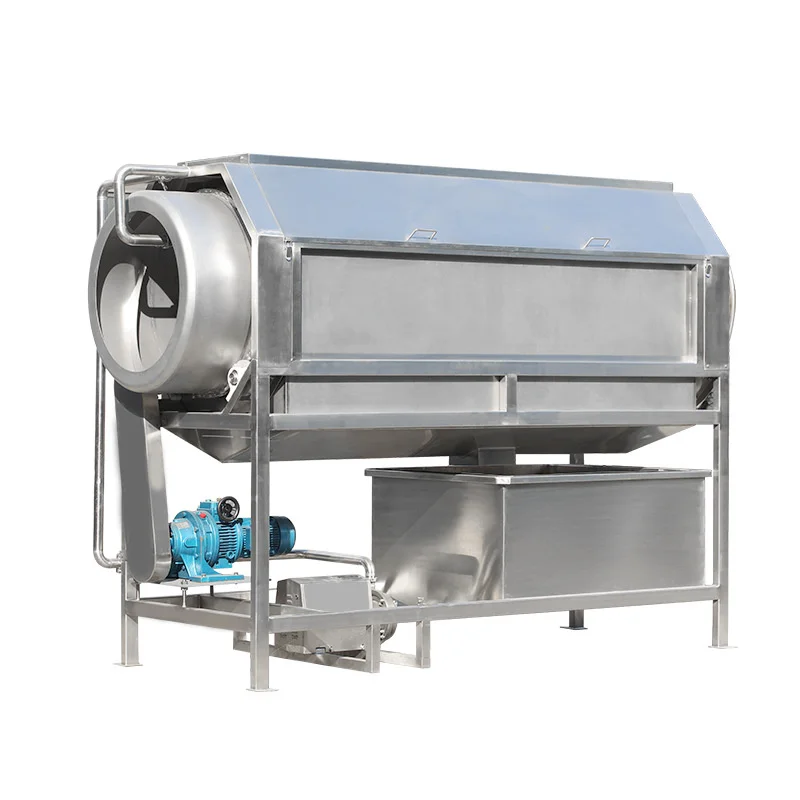 Large Tank Ozone Fruit Vegetable Washer Simple Control Panel for Farm Fruit Preprocessing Work