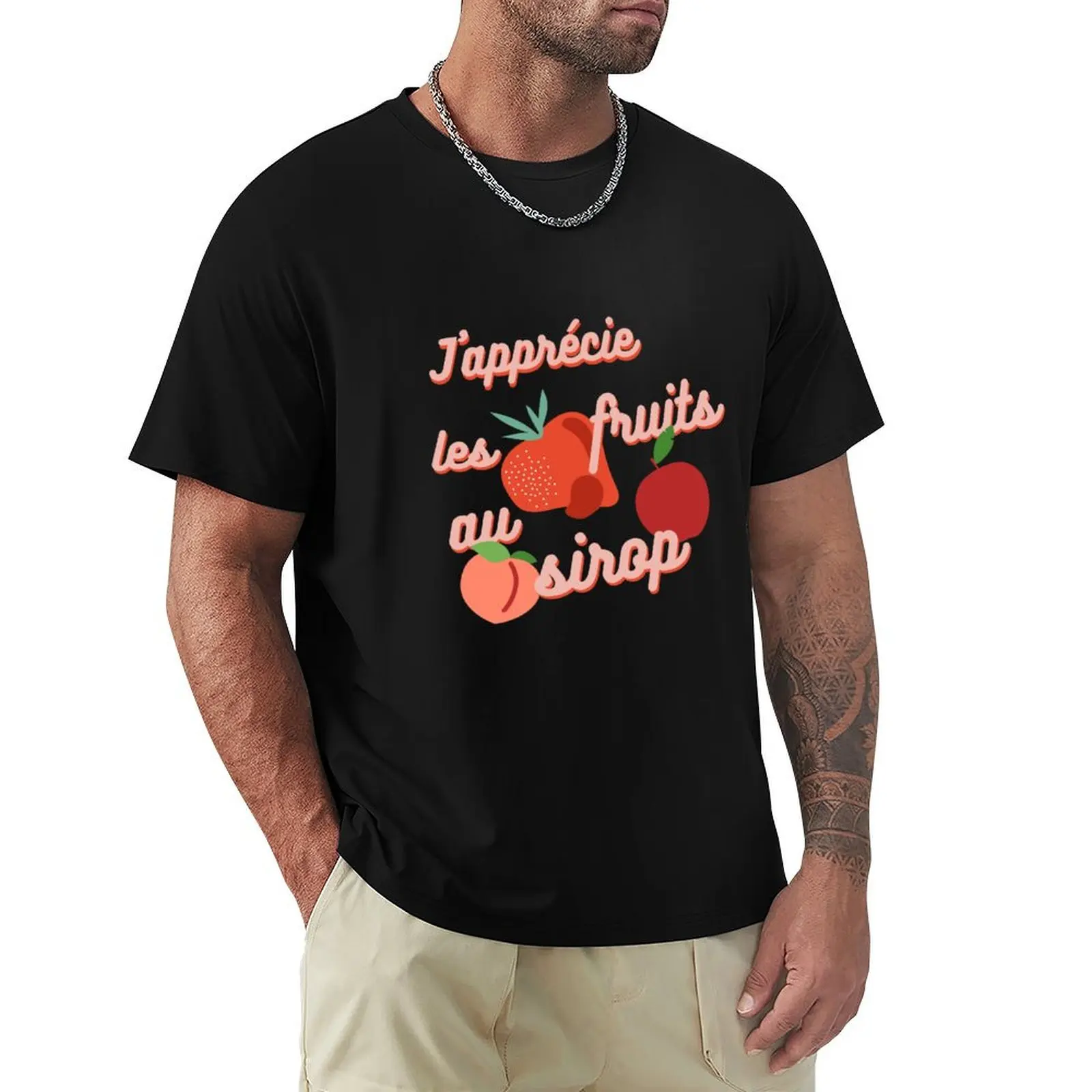 Me gusta la fruta en almíbar! Camiseta Deportiva Básica de Manga Corta