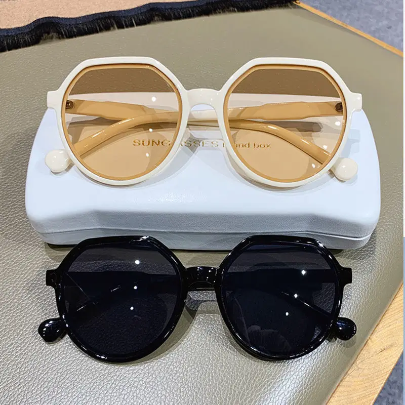 Fashion Trend Ladies Sunglasses Personality Round Frame Sunglasses Ins Trend Candy Color Large Frame Sun glasses for Men Women